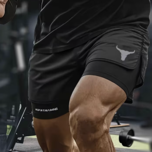 Qbaodan Athletic Shorts with Inner Tight
